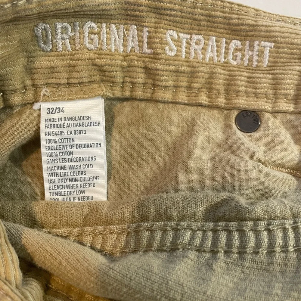 American Eagle Men's 32 x 34 Corduroy Pants in Khaki GUC